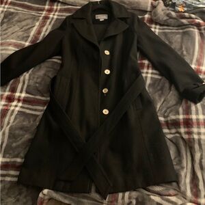 Black Womens MK trench coat